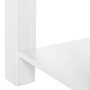 Table d'appoint Valmer I Pin massif Blanc - Pin blanc / Pin couleur miel