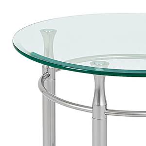 Table d'appoint Vienne Rond - Aspect aluminium