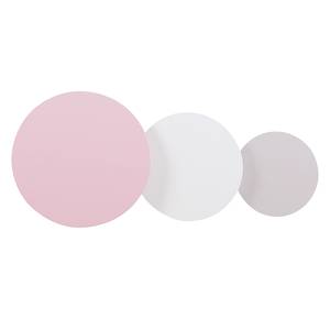 Bijzettafels Bubblegum (3-delige set) roze - gelakt