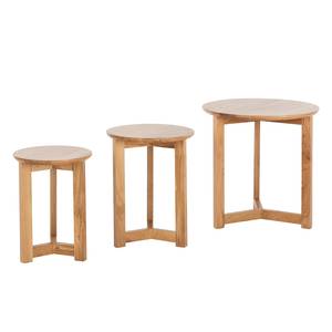 Tables gigognes Past (lot de 3) Chêne massif