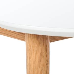 Set di tavolini Lindholm (3 pezzi) Bianco/faggio massello