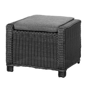 Hocker Sevilla polyrotan grafietkleurig