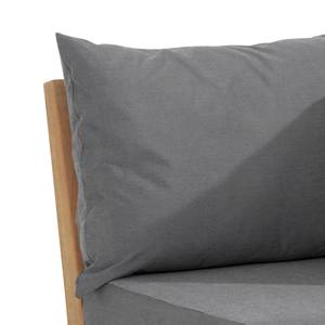 Gartenecksofa Moretti Teakholz massiv - Grau