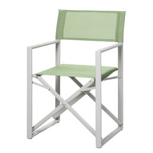 Chaise de jardin Messina II Aluminium / Ergotex Crème Vert clair