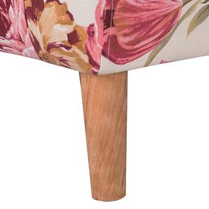 Poltrona Philipp Tessuto floreale Beige/Rosa