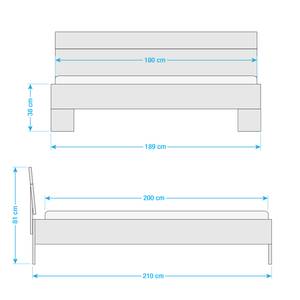 Bed Advantage Alpinewit/Proseccokleurig glas - Alpinewit/Proseccokleurig glas