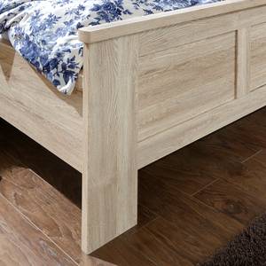 Bed Bergamo Grof gezaagd eikenhouten look - 180 x 220cm