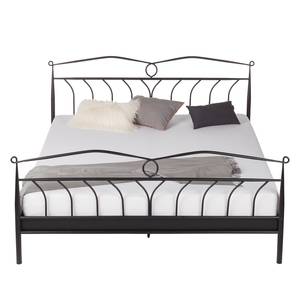 Bett Capitol City Metall - Schwarz - Schwarz - 140 x 200cm