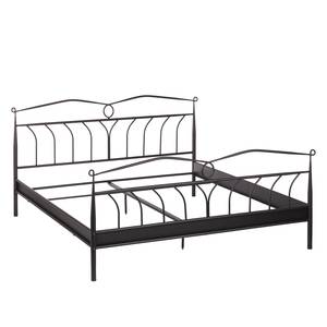 Bett Capitol City Metall - Schwarz - Schwarz - 140 x 200cm