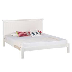 Bed Cassis deels massief acaciahout - wit - 180 x 200cm