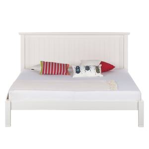 Bed Cassis deels massief acaciahout - wit - 180 x 200cm