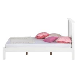 Bed Cassis deels massief acaciahout - wit - 140 x 200cm