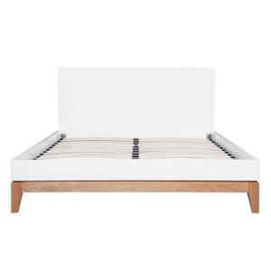 Letto Dahlia Bianco lucido / Rovere - 160 x 200cm