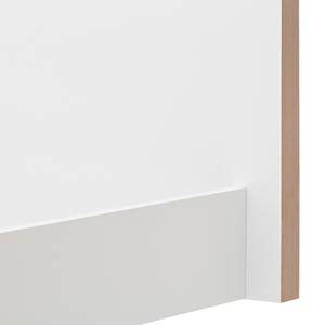 Lit Float Blanc - Blanc / Marron clair - 160 x 200cm