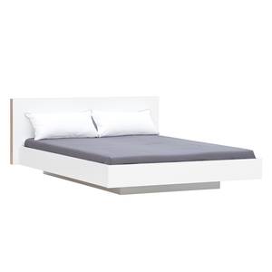 Bed Float wit - Wit/lichtbruin - 160 x 200cm