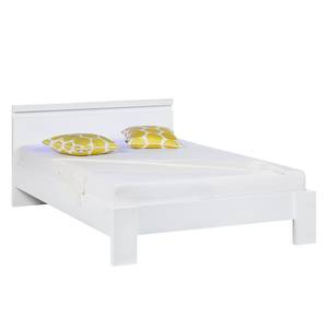 Bed Emblaze II mat wit - LED-verlichting - 140 x 200cm