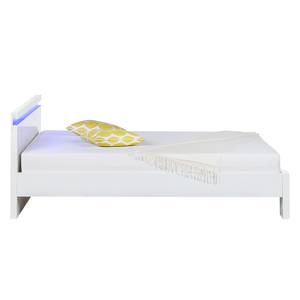 Bed Emblaze II mat wit - LED-verlichting - 140 x 200cm