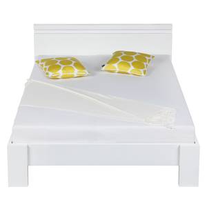 Bed Emblaze II mat wit - LED-verlichting - 140 x 200cm