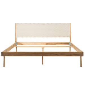 Bett Fleek II Eiche massiv - Beige / Eiche Natur - 160 x 200cm