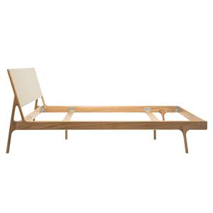 Massief houten bed Fleek II massief eikenhout - Beige/natuurlijk eikenhout - 160 x 200cm