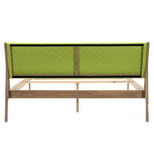 Massief houten bed Fleek II massief eikenhout - Eikenhout licht/Lichtgroen - 160 x 200cm