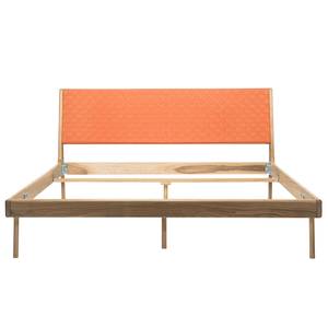 Massief houten bed Fleek II massief eikenhout - Orange / licht eikenhout - 160 x 200cm