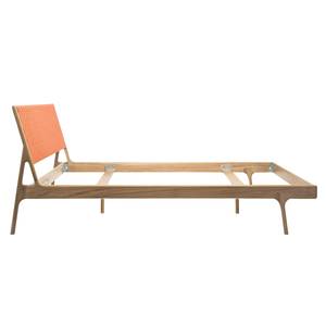 Massief houten bed Fleek II massief eikenhout - Orange / licht eikenhout - 160 x 200cm