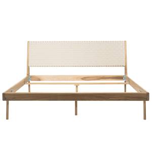 Bett Fleek II Eiche massiv - Beige / Eiche hell - 160 x 200cm