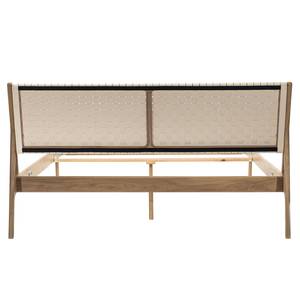 Bett Fleek II Eiche massiv - Beige / Eiche hell - 160 x 200cm