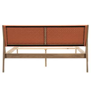 Massief houten bed Fleek II massief eikenhout - Orange / licht eikenhout - 180 x 200cm