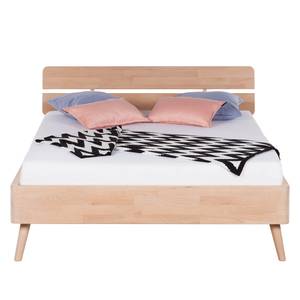 Letto Finsby Legno massello di faggio - Bianco - 140 x 200cm