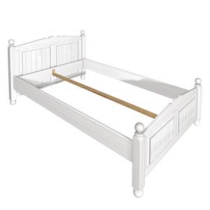 Bed La Coquette deels massief grenenhout - wit - 180 x 200cm