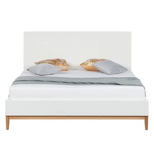 Lit LINDHOLM - Hauteur 104 cm Blanc mat - 160 x 200cm