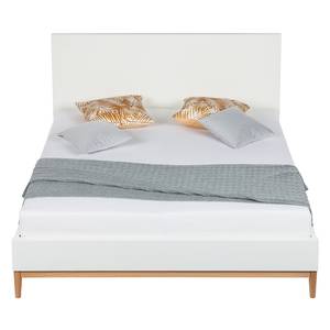 Lit LINDHOLM - Hauteur 104 cm Blanc mat - 160 x 200cm