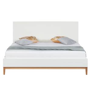 Lit LINDHOLM - Hauteur 104 cm Blanc mat - 180 x 200cm