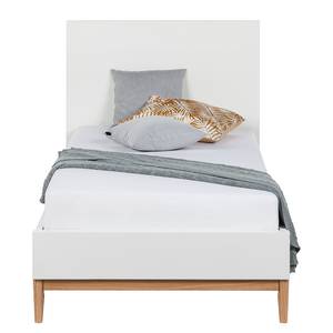 Bed LINDHOLM - hoogte 104 cm mat wit - 90 x 200cm