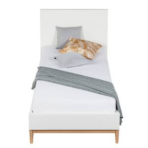 Bed LINDHOLM - hoogte 104 cm mat wit - 90 x 200cm