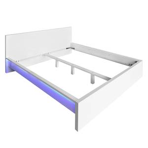 Bett Emblaze (inkl. LED Beleuchtung) Mattweiß - LED-Beleuchtung - 160 x 200cm