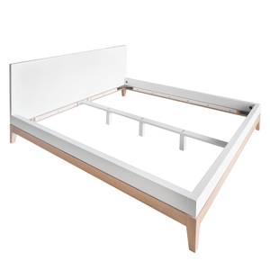 Bed LINDHOLM - hoogte 96 cm Wit - 140 x 200cm