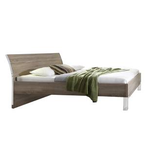 Bett Loft Beige - Braun - Holzwerkstoff - 191 x 97 x 218 cm