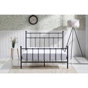 Bett Molt Schwarz - Metall - 149 x 110 x 209 cm