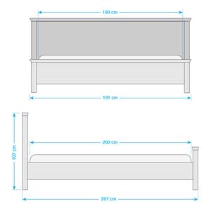 Bed Paridas Anderson witte pijnboomhouten look