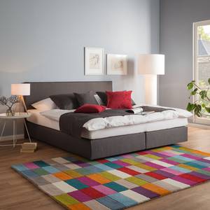 Boxspringbett Ramona VII Strukturstoff - Anthrazit - 180 x 200cm