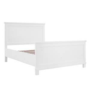 Bed South Hampton II massief acaciahout - wit