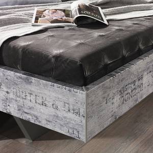 Bed Sumatra Grijs - Plaatmateriaal - 147 x 83 x 215 cm