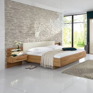 Bed Torino deels massief eikenhout - Magnolia - 180 x 190cm