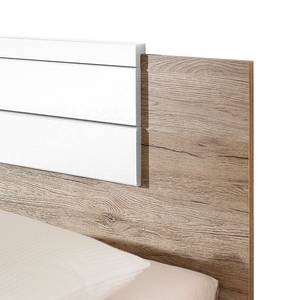 Bedframe Barcelona (3-delig) San Remo eikenhout/alpinewit - ligoppervlak: 160x200cm