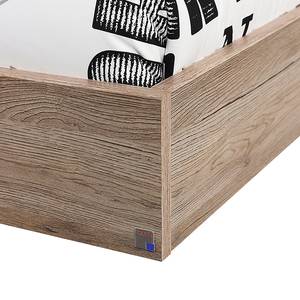 Set camera da letto Barcelona (3 pezzi) Quercia di Sanremo/Bianco alpino - Superficie del letto: 180 x 200 cm
