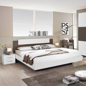 Beddenset Borba (3-delig) Alpinewit/lavakleurig glas - 180 x 200cm