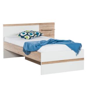 Bedframe Gandra (2-delig) Sanremo eikenhouten look/alpinewit